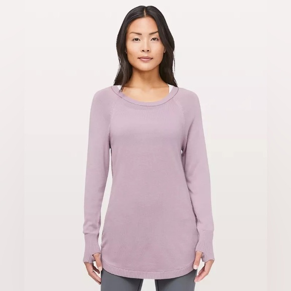lululemon athletica Sweaters - LULULEMON Hello Aloe Lavender Long Sleeve Pullover Sweater size Small